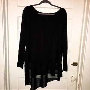 Cables & gauge layered shirt